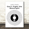 LeAnn Rimes Can't Fight the Moonlight Vinyl Record Song Lyric Wall Art Canvas Framed Print