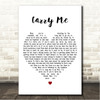 Levellers Carry Me White Heart Song Lyric Wall Art Canvas Framed Print