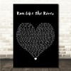 Meghan Trainor Run Like the River Black Heart Song Lyric Wall Art Canvas Framed Print