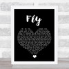 The Jam Fly Black Heart Song Lyric Quote Music Print