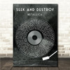 Metallica Seek & Destroy Grunge Grey Vinyl Record Song Lyric Wall Art Canvas Framed Print