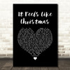 The Muppets It Feels Like Christmas Black Heart Song Lyric Quote Music Print