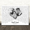 Michael Buble Hold On Landscape White Heart Any Text Wedding Photo Song Lyric Wall Art Canvas Framed Print