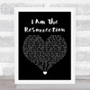 The Stone Roses I Am The Resurrection Black Heart Song Lyric Quote Music Print