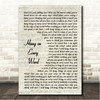 Matchbox Twenty Hang on Every Word Vintage Script Song Lyric Wall Art Canvas Framed Print