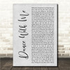 Niko Moon DANCE WITH ME Grey Rustic Script Song Lyric Wall Art Canvas Framed Print