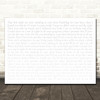 Niall Horan Black And White Landscape Smudge White Grey Wedding Photo Song Lyric Wall Art Canvas Framed Print