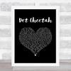 Twenty One Pilots Pet Cheetah Black Heart Song Lyric Quote Music Print