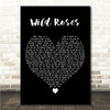 Of Monsters and Men Wild Roses Black Heart Song Lyric Wall Art Canvas Framed Print