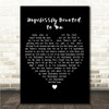 Olivia Newton-John Hopelessly Devoted to You Black Heart Song Lyric Wall Art Canvas Framed Print