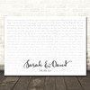 Otis Redding (Sittin' On) The Dock Of The Bay Landscape Smudge White Grey Wedding Photo Song Lyric Wall Art Canvas Framed Print