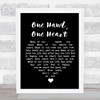 West Side Story One Hand, One Heart Black Heart Song Lyric Quote Music Print