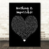 Planetshakers Nothing Is Impossible Black Heart Song Lyric Wall Art Canvas Framed Print