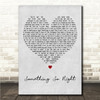 Paul Simon Something So Right Grey Heart Song Lyric Wall Art Canvas Framed Print