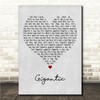 Pixies Gigantic Grey Heart Song Lyric Wall Art Canvas Framed Print