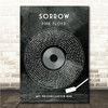 Pink Floyd Sorrow Grunge Grey Vinyl Record Song Lyric Wall Art Canvas Framed Print