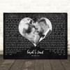 Paramore Still Into You Landscape Black Heart Wedding Photo Song Lyric Wall Art Canvas Framed Print