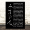 3 Doors Down Here Without You Black Script Song Lyric Print