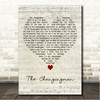 Paul Weller The Changingman Script Heart Song Lyric Wall Art Canvas Framed Print