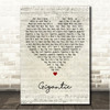 Pixies Gigantic Script Heart Song Lyric Wall Art Canvas Framed Print