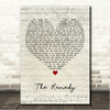Puscifer The Remedy Script Heart Song Lyric Wall Art Canvas Framed Print