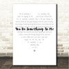 Paul Weller You Do Something To Me Simple Heart Pale Grey Song Lyric Wall Art Canvas Framed Print