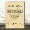 Paul Baloche God Of Wonders Vintage Heart Song Lyric Wall Art Canvas Framed Print