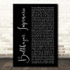 Frank Turner Balthazar, Impresario Black Script Song Lyric Print