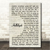 Paramore Hallelujah Vintage Script Song Lyric Wall Art Canvas Framed Print