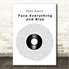Papa Roach Face Everything and Rise Vinyl Record Song Lyric Wall Art Canvas Framed Print