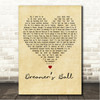 Queen Dreamers Ball Vintage Heart Song Lyric Wall Art Canvas Framed Print