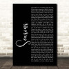 Hillsong Worship Seasons Black Script Song Lyric Print