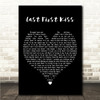 Ron Pope Last First Kiss Black Heart Song Lyric Wall Art Canvas Framed Print
