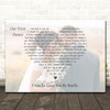 Ruelle I Get To Love You Full Page Landscape Photo First Dance Wedding Song Lyric Wall Art Canvas Framed Print