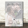 R.E.M. At My Most Beautiful Full Page Portrait Photo First Dance Wedding Song Lyric Wall Art Canvas Framed Print