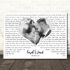 Rascal Flatts Bless The Broken Road Landscape White Heart Any Text Wedding Photo Song Lyric Wall Art Canvas Framed Print