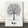 Runrig Skye Music Script Tree Song Lyric Wall Art Canvas Framed Print