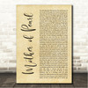 Roxy Music Mother of Pearl Rustic Script Song Lyric Wall Art Canvas Framed Print