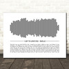 Ruelle I Get To Love You Sound Wave Minimal Song Lyric Wall Art Canvas Framed Print