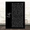 Kenny Rogers Lady Black Script Song Lyric Print