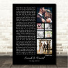 Shinedown Simple Man 3 or 6 Square Wedding Photos Black Side Script Song Lyric Wall Art Canvas Framed Print