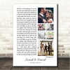 Snow Patrol Chasing Cars 3 or 6 Square Wedding Photos White Side Script Song Lyric Wall Art Canvas Framed Print