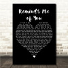 Sam Smith Reminds Me of You Black Heart Song Lyric Wall Art Canvas Framed Print