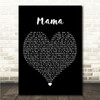 Spice Girls Mama Black Heart Song Lyric Wall Art Canvas Framed Print
