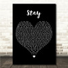 Sugarland Stay Black Heart Song Lyric Wall Art Canvas Framed Print