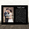 Staind Tangled Up In You Black Landscape Script Rectangle Wedding Photo Song Lyric Wall Art Canvas Framed Print