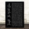 Avenged Sevenfold Tonight The World Dies Black Script Song Lyric Print