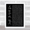 Avenged Sevenfold Tonight The World Dies Black Script Song Lyric Print