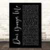 MercyMe Dear Younger Me Black Script Song Lyric Print