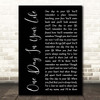 Michael Jackson One Day In Your Life Black Script Song Lyric Print